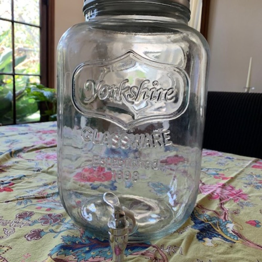 Vintage Beverage Dispenser, Yorkshire Glassware